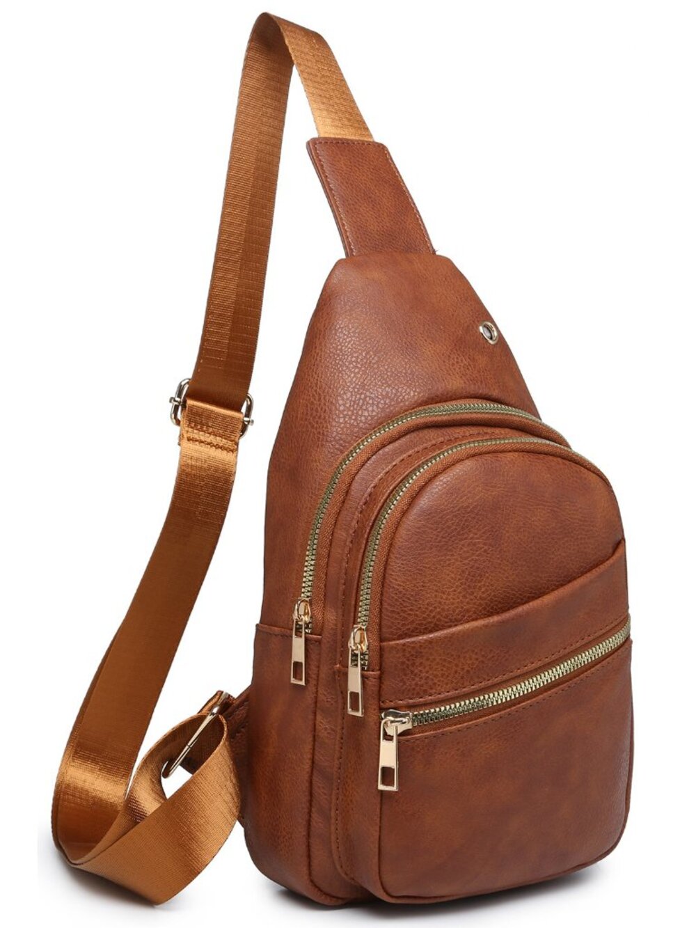 Fashion Sling Backpack - Brown
